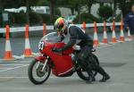 Des Senior during practice, leaving the Grandstand, Douglas.