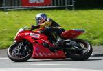 Ian Hickey at Signpost Corner, Onchan.