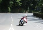 James McCullagh approaching Braddan Bridge.