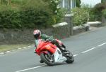 Barry Wood approaching Sulby Bridge.