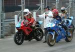 Gordon Taylor (number 40) at the Practice Start Line, Douglas.