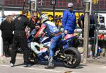 Stefano Bonetti in the pits, Douglas.