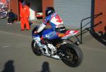 Bruce Anstey at the TT Grandstand, Douglas.