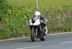 William Dunlop leaving Tower Bends, Ramsey.