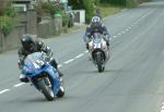 Andrew Marsden approaching Sulby Bridge.