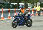 Keith Costello during practice, leaving the Grandstand, Douglas.