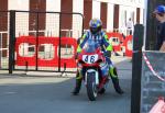 John Crellin at the TT Grandstand, Douglas.