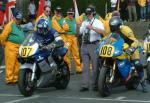 Jeff Ward (number 107) at Start Line, Douglas.