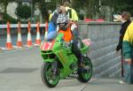 Hayden Fitzgerald during practice, leaving the Grandstand, Douglas.