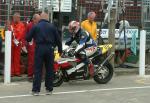 John Quail in the pits, Douglas.