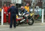 John Quail in the pits, Douglas.