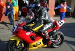 Peter Hounsell at the TT Grandstand, Douglas.