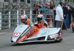 Klaus Klaffenbock/Christian Parzer at the TT Grandstand, Douglas.