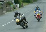 Mark Parrett approaching Sulby Bridge.