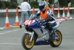 Simon Mara during practice, leaving the Grandstand, Douglas.