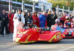 Glyn Jones/Chris Lake at the TT Grandstand, Douglas.