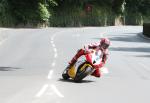 Gary Johnson approaching Braddan Bridge.