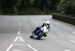 Steve McDonald approaching Braddan Bridge.