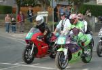 Mark Braithwaite (87) during practice, leaving the Grandstand, Douglas.