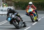 James McCullagh (number 23) on Braddan Bridge, Douglas.