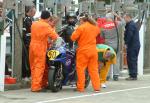 Myles Byrne in the pits, Douglas.