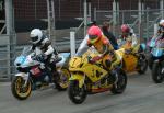 Davy Morgan (7) during practice, leaving the Grandstand, Douglas.