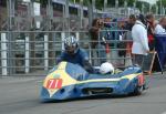 Dick Hawes/Eddy Kiff at the TT Grandstand, Douglas.