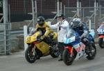 Philip Harman (99) during practice, leaving the Grandstand, Douglas.