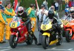 Ken Davis (number 16) at Start Line, Douglas.