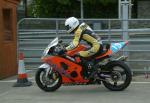 Ian Hutchinson at the TT Grandstand.