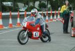 Bernie Wright at the Practice Start Line, Douglas.