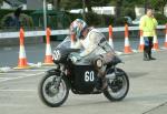 John Foy during practice, leaving the Grandstand, Douglas.