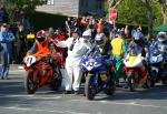 Ian Forristal (63) at the TT Grandstand, Douglas.