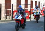 Philip Gilmour at the TT Grandstand, Douglas.