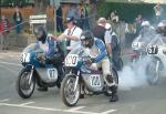 Andy Wilson (100) at the Practice Start Line, Douglas.