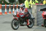 Tony Russell during practice, leaving the Grandstand, Douglas.