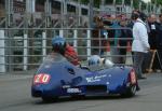 Bill Currie/Philip Bridge at the TT Grandstand, Douglas.