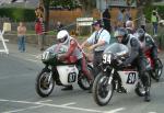 Dave Dock (87) during practice, leaving the Grandstand, Douglas.