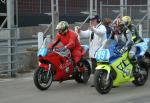 Garry Worton (74) at the Practice Start Line, Douglas.