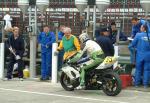 Dave Saxby in the pits, Douglas.