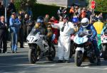 Ian Smith (77) at the TT Grandstand, Douglas.