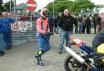 Andy Jackson at the TT Grandstand, Douglas.