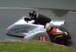 Mike Cookson/Kevin Morgan at the TT Grandstand, Douglas.