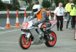 Shaun Gilbert during practice, leaving the Grandstand, Douglas.