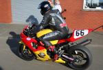 Peter Hounsell at the TT Grandstand, Douglas.