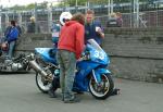 Nigel Beattie in Parc Ferme, Douglas.