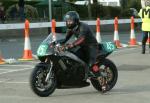 Neil Plummer during practice, leaving the Grandstand, Douglas.