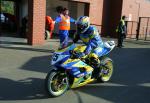 Fabrice Miguet at the TT Grandstand, Douglas.