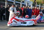 Conrad Harrison/Kris Hibberd at the TT Grandstand, Douglas.