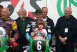 Ryan Farquhar in the winners enclosure at the TT Grandstand.